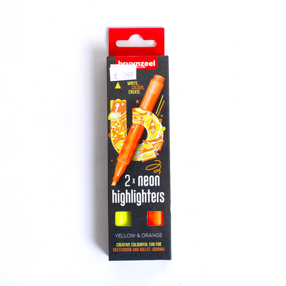Yellow, Highlighters, Art & School, Royal Talens, Bruyneel, Highlighter, Yellow Orange, 675997